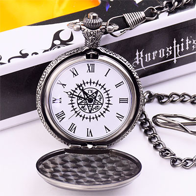 Black Butler Pocket Clip Watch