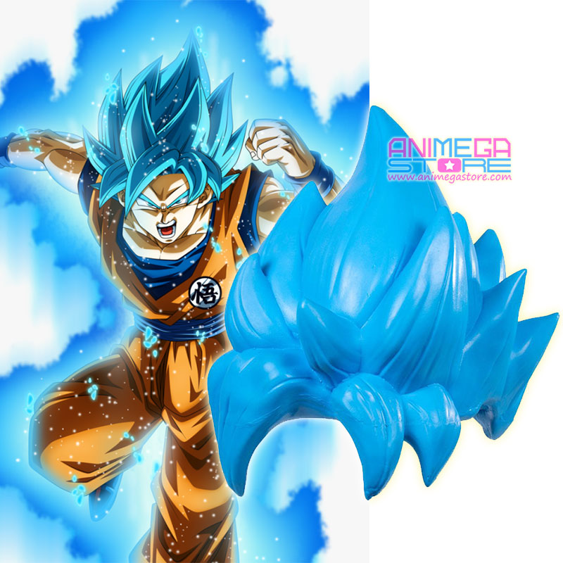 Super Saiyan Latex Cosplay Wig Blue at discounted price and more Dragon Ball Z toys cosplay costumes props and merchandise at discounted prices with worldwide shipping AniMEGAstore