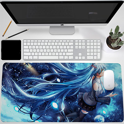 Miku Hatsune Luminous Desktop Mouse Pad