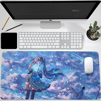 Miku Hatsune Luminous Desktop Mouse Pad