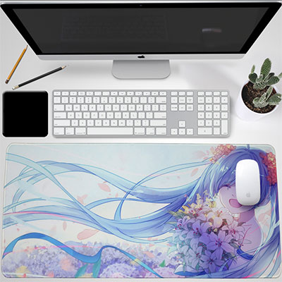 Miku Hatsune Luminous Desktop Mouse Pad