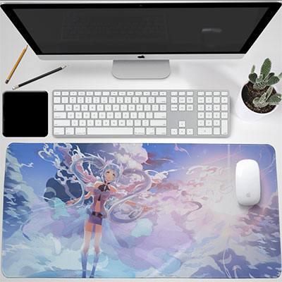 Miku Hatsune Luminous Desktop Mouse Pad