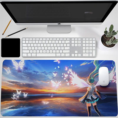 Miku Hatsune Luminous Desktop Mouse Pad