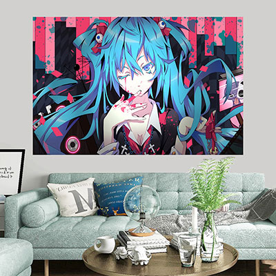 Miku Hatsune Wall Decor Cloth