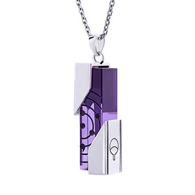 Sasuke 925 Silver Purple Crystal Necklace