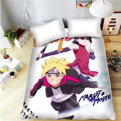 Naruto Boruto Bed Sheet