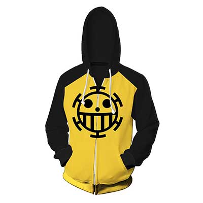 One Piece Trafalgar Law Hoodie Yellow