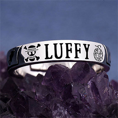 One Piece 925 Silver Ring Luffy